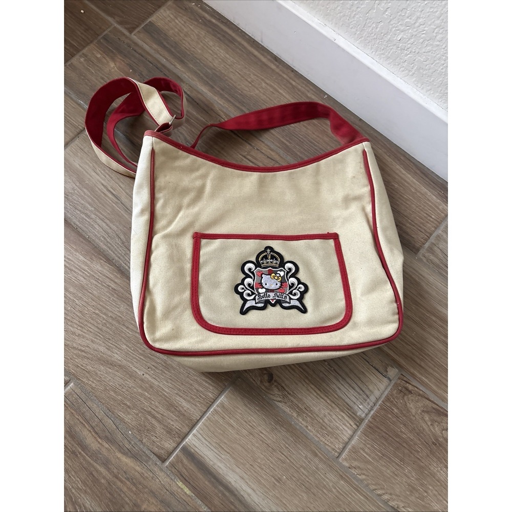 Sanrio‎ Vintage 2005 Hello Kitty Beige Shoulder/Crossbody Bag